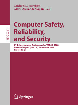 cover image of Computer Safety, Reliability, and Security